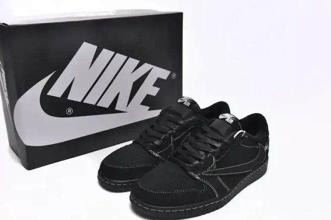 One Kick Scott Air Jordan Travis Phantom Black x 1 OG Low DM7866-001 0701